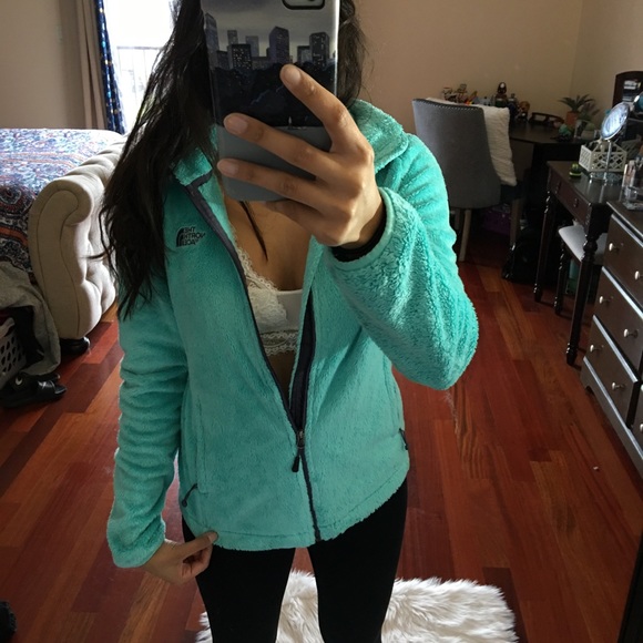 ❌SOLD! North Face Mint Fleece Jacket - Picture 4 of 7